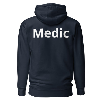 BRG - Medic hoodie (Embroidered - white print)