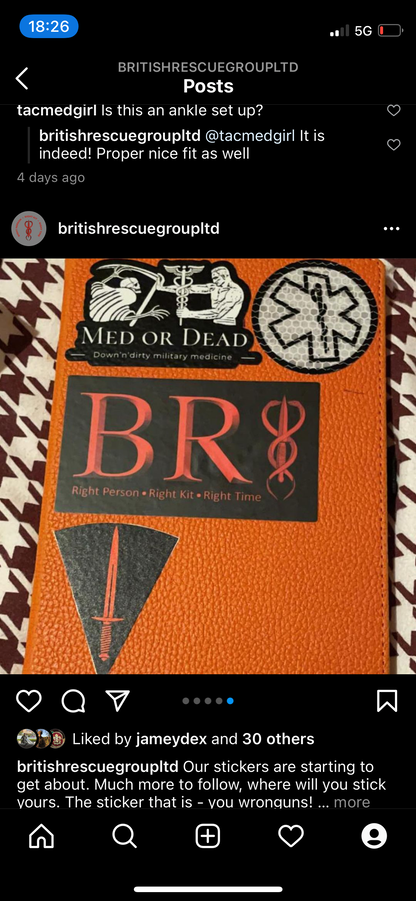 BRG - BR and logo sticker